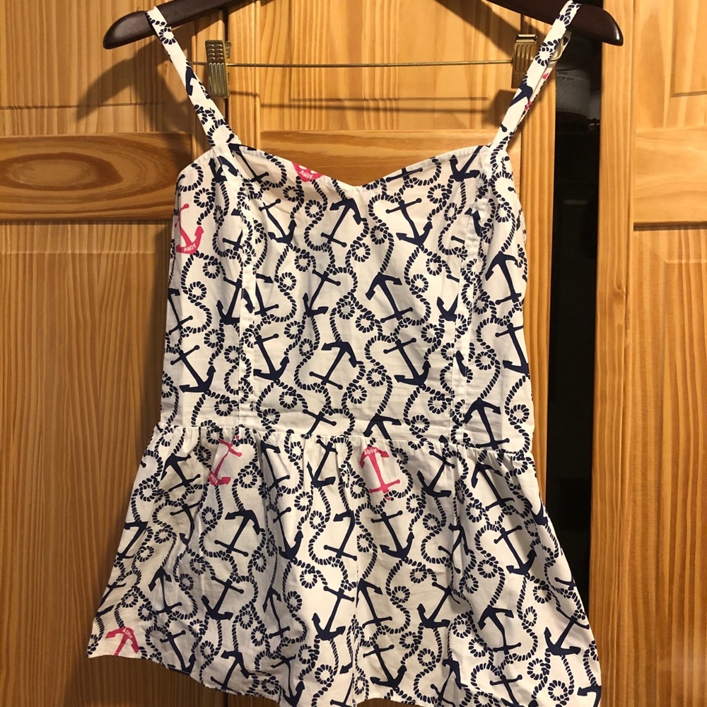 Lilly Pulitzer Gardenia Anchor Tank
